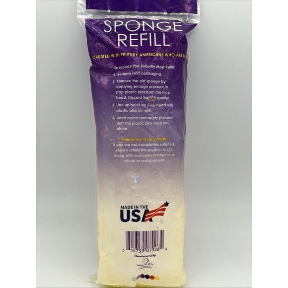 Butterfly Mop Absorbent Cellulose Poly Sponge Refill Head Type I Made in USA NEW - Picture 4 of 4